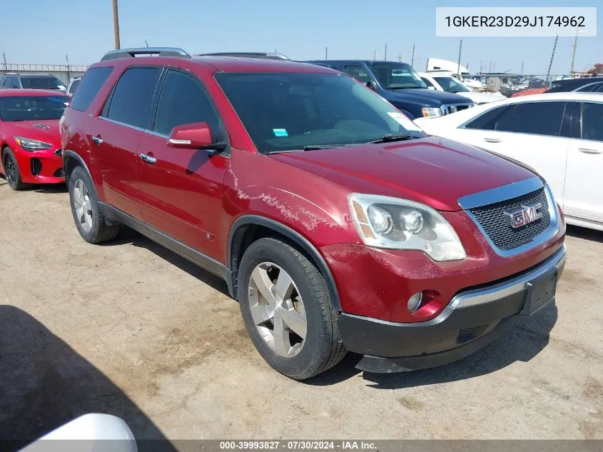 2009 GMC Acadia Slt-1 VIN: 1GKER23D29J174962 Lot: 39993827