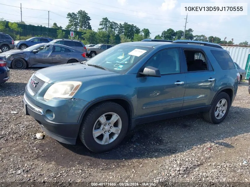 1GKEV13D59J170555 2009 GMC Acadia Sle-1