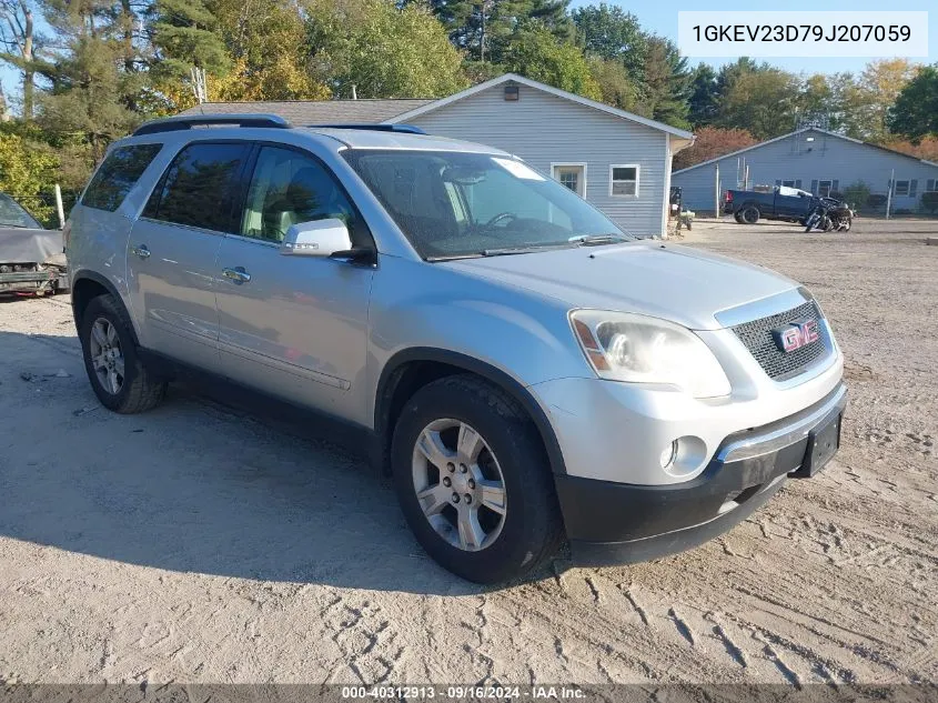 2009 GMC Acadia Slt-1 VIN: 1GKEV23D79J207059 Lot: 40312913