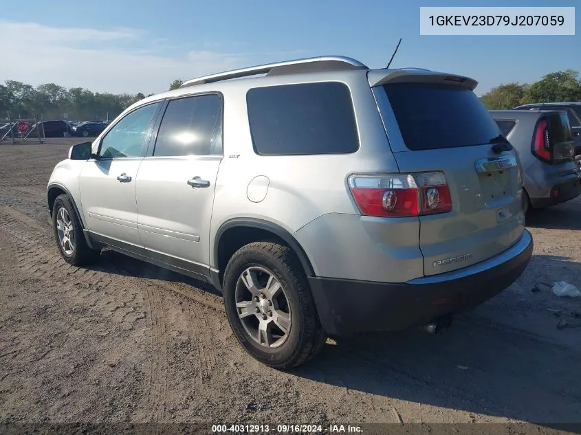 2009 GMC Acadia Slt-1 VIN: 1GKEV23D79J207059 Lot: 40312913