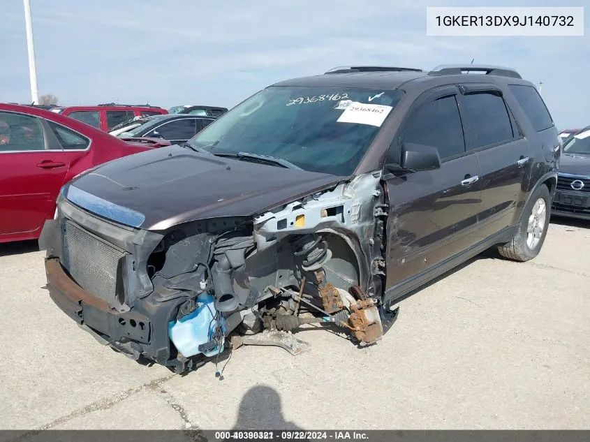 2009 GMC Acadia Sle-1 VIN: 1GKER13DX9J140732 Lot: 40390321