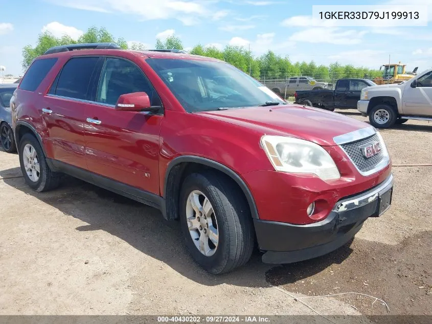 2009 GMC Acadia Slt-2 VIN: 1GKER33D79J199913 Lot: 40430202