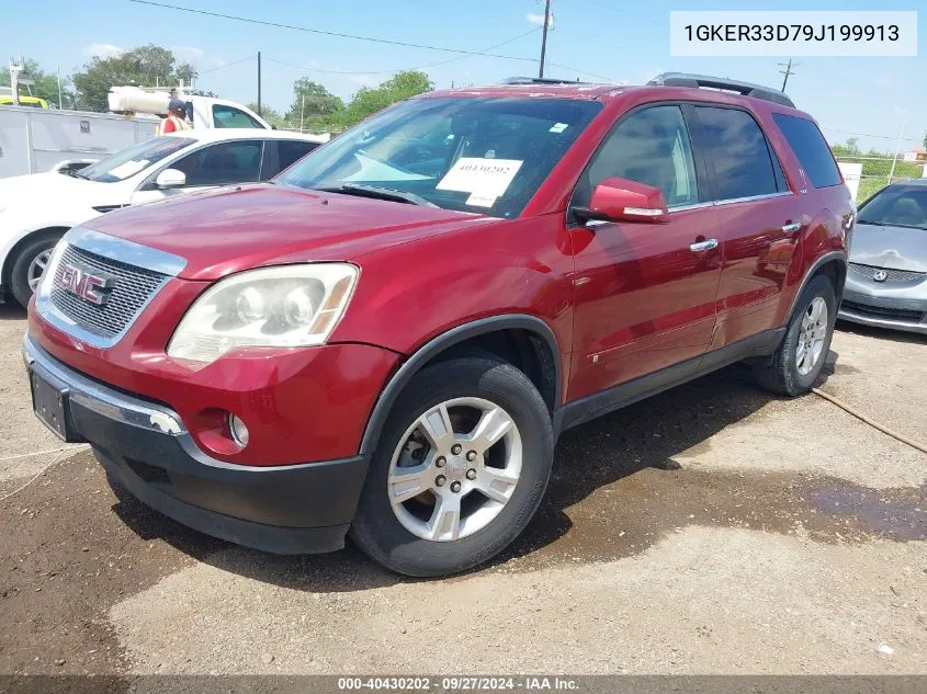 2009 GMC Acadia Slt-2 VIN: 1GKER33D79J199913 Lot: 40430202