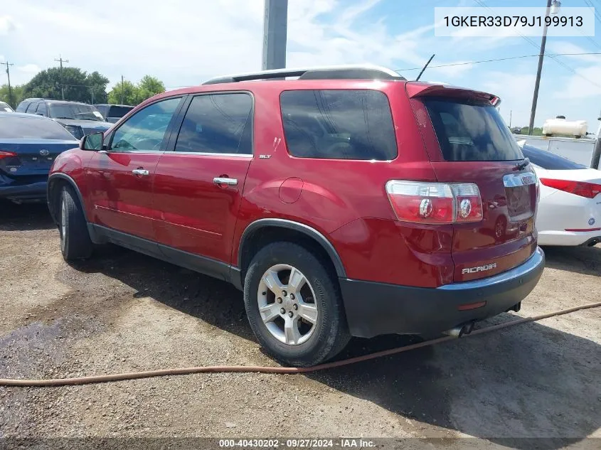 2009 GMC Acadia Slt-2 VIN: 1GKER33D79J199913 Lot: 40430202