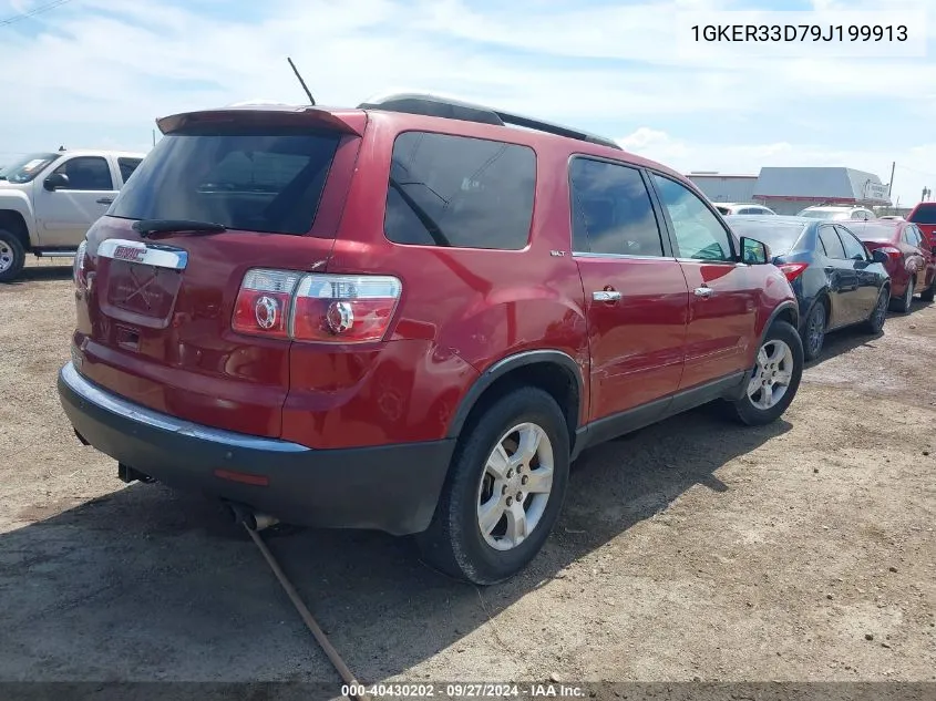 2009 GMC Acadia Slt-2 VIN: 1GKER33D79J199913 Lot: 40430202