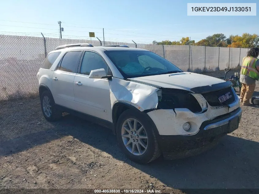 2009 GMC Acadia Slt-1 VIN: 1GKEV23D49J133051 Lot: 40538830