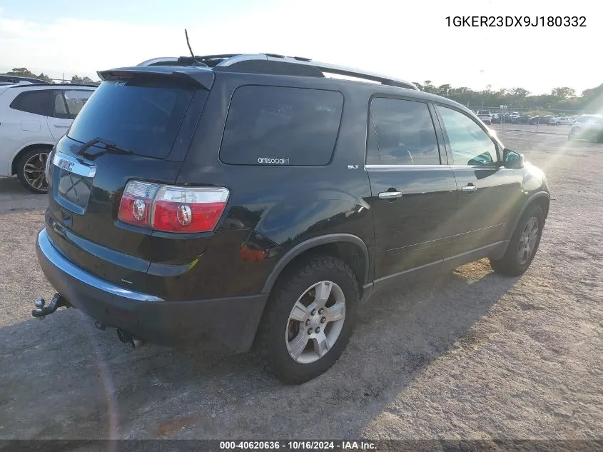 2009 GMC Acadia Slt-1 VIN: 1GKER23DX9J180332 Lot: 40620636