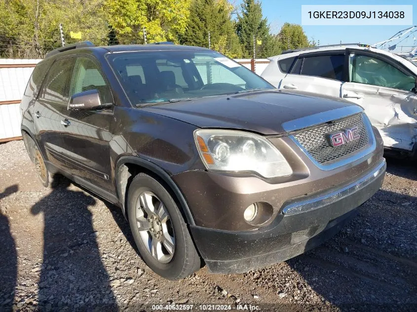 2009 GMC Acadia Slt-1 VIN: 1GKER23D09J134038 Lot: 40632597