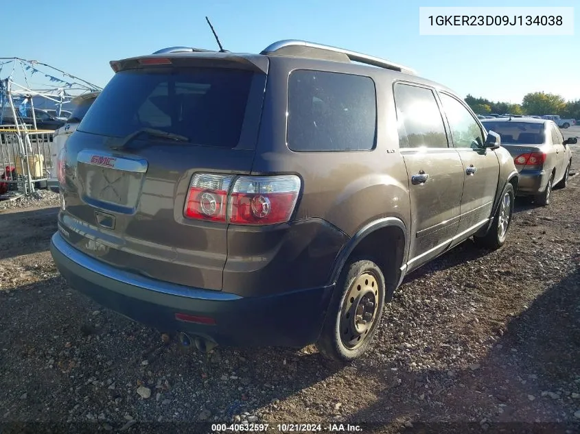 1GKER23D09J134038 2009 GMC Acadia Slt-1