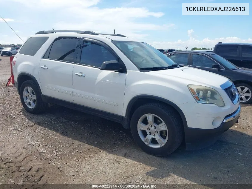 1GKLRLEDXAJ226613 2010 GMC Acadia Sle