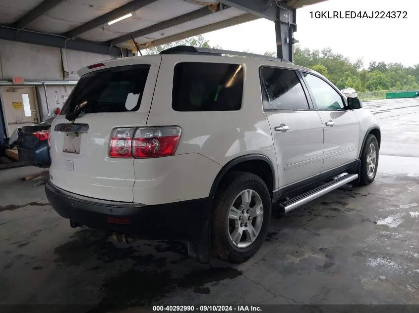 1GKLRLED4AJ224372 2010 GMC Acadia Sle