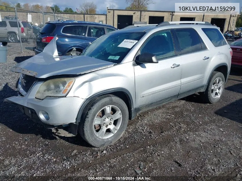 2010 GMC Acadia Sle VIN: 1GKLVLED7AJ159299 Lot: 40571868