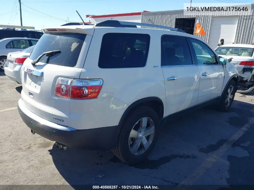 2010 GMC Acadia Slt-1 VIN: 1GKLVMED8AJ175646 Lot: 40588257