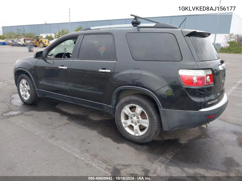 1GKLVKED8AJ156177 2010 GMC Acadia Sl