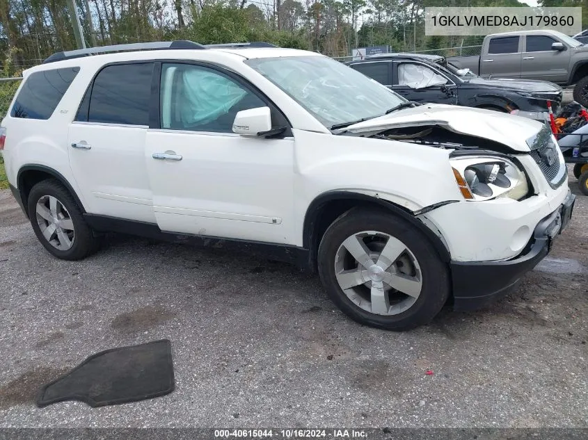 2010 GMC Acadia Slt-1 VIN: 1GKLVMED8AJ179860 Lot: 40615044