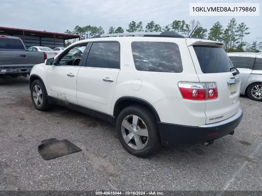 2010 GMC Acadia Slt-1 VIN: 1GKLVMED8AJ179860 Lot: 40615044