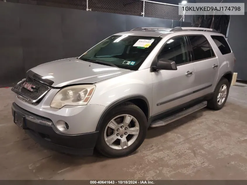 1GKLVKED9AJ174798 2010 GMC Acadia Sl