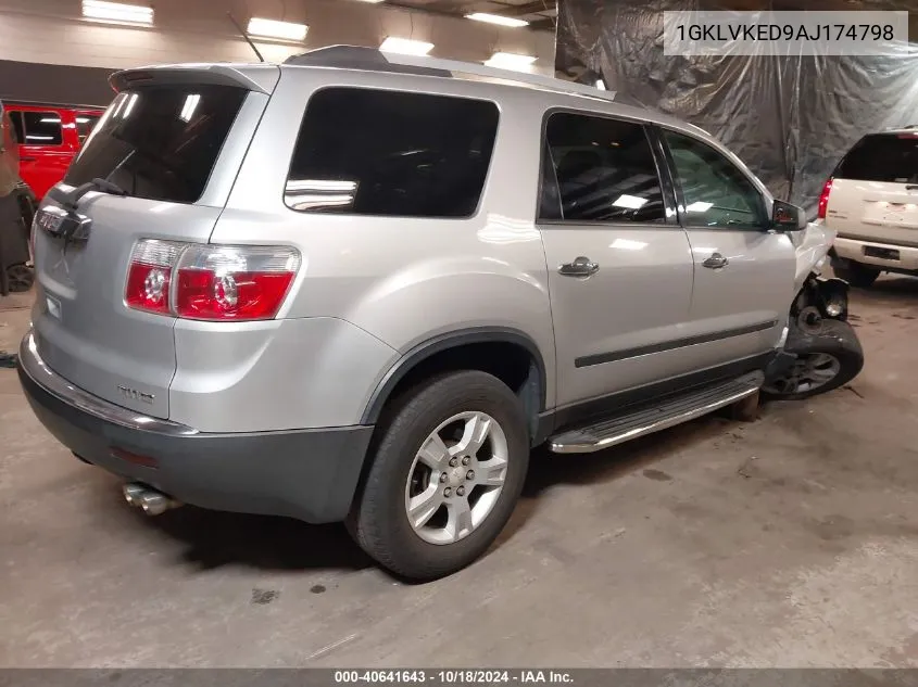 1GKLVKED9AJ174798 2010 GMC Acadia Sl