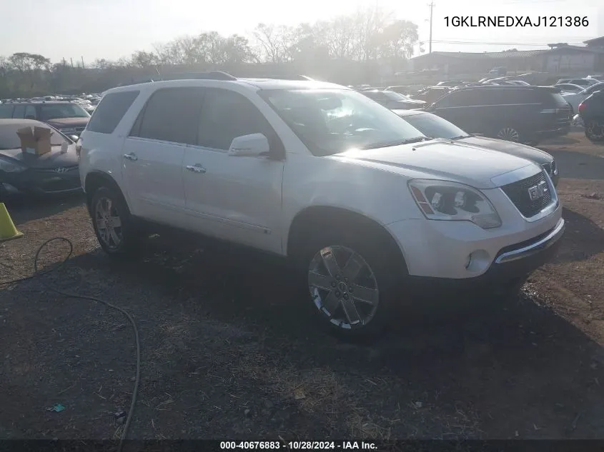 2010 GMC Acadia Slt-2 VIN: 1GKLRNEDXAJ121386 Lot: 40676883