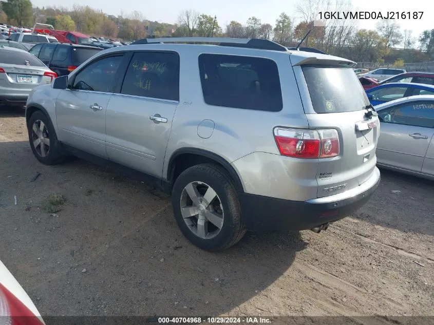 1GKLVMED0AJ216187 2010 GMC Acadia Slt-1