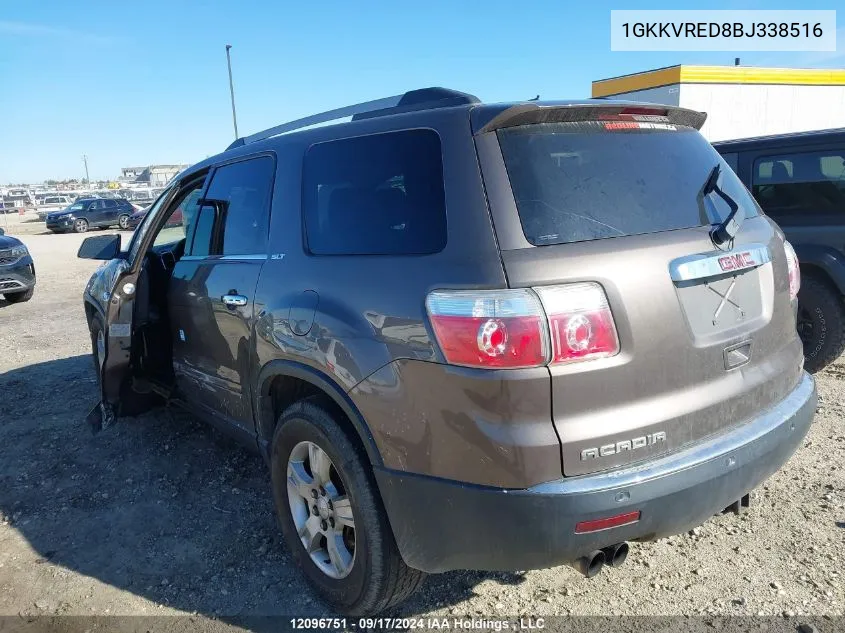 2011 GMC Acadia VIN: 1GKKVRED8BJ338516 Lot: 12096751