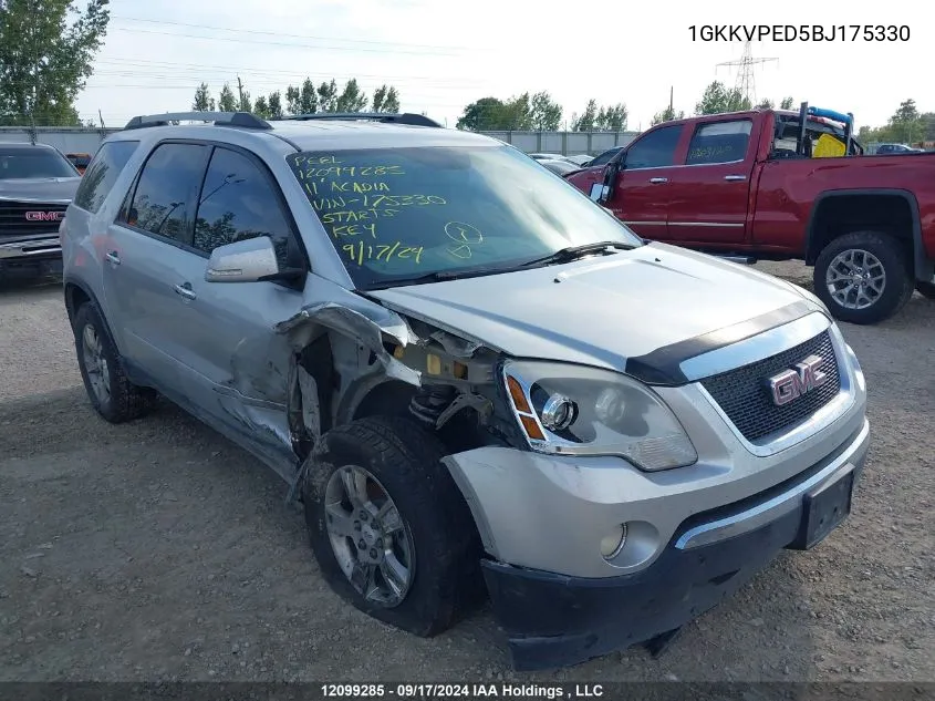 1GKKVPED5BJ175330 2011 GMC Acadia Sle