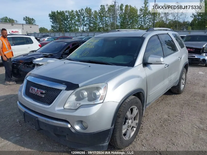 1GKKVPED5BJ175330 2011 GMC Acadia Sle