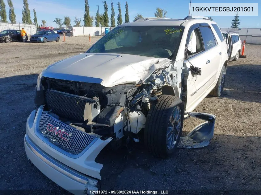 2011 GMC Acadia VIN: 1GKKVTED5BJ201501 Lot: 12111972