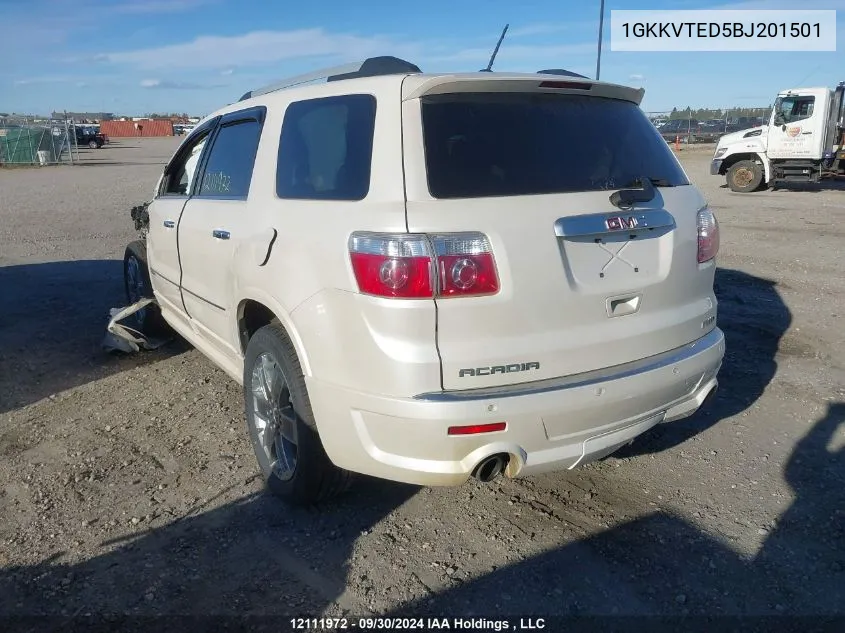 2011 GMC Acadia VIN: 1GKKVTED5BJ201501 Lot: 12111972