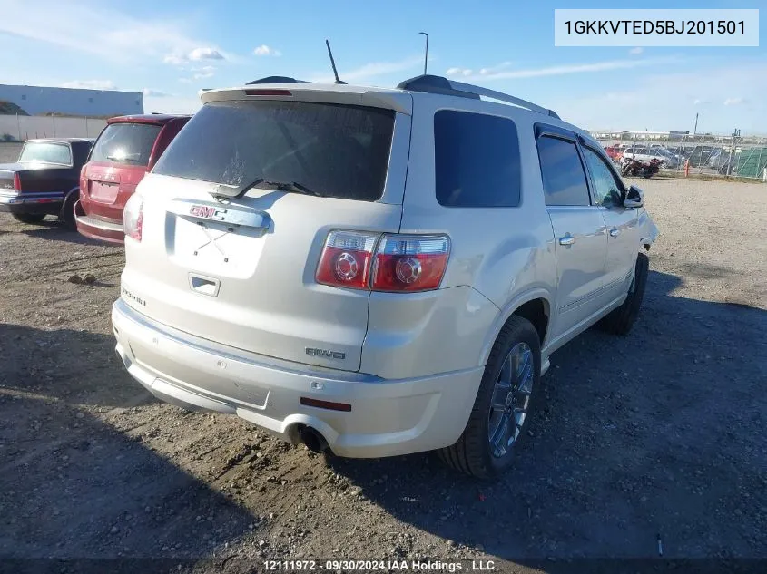 2011 GMC Acadia VIN: 1GKKVTED5BJ201501 Lot: 12111972