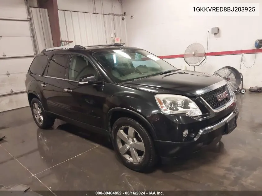 1GKKVRED8BJ203925 2011 GMC Acadia Slt-1