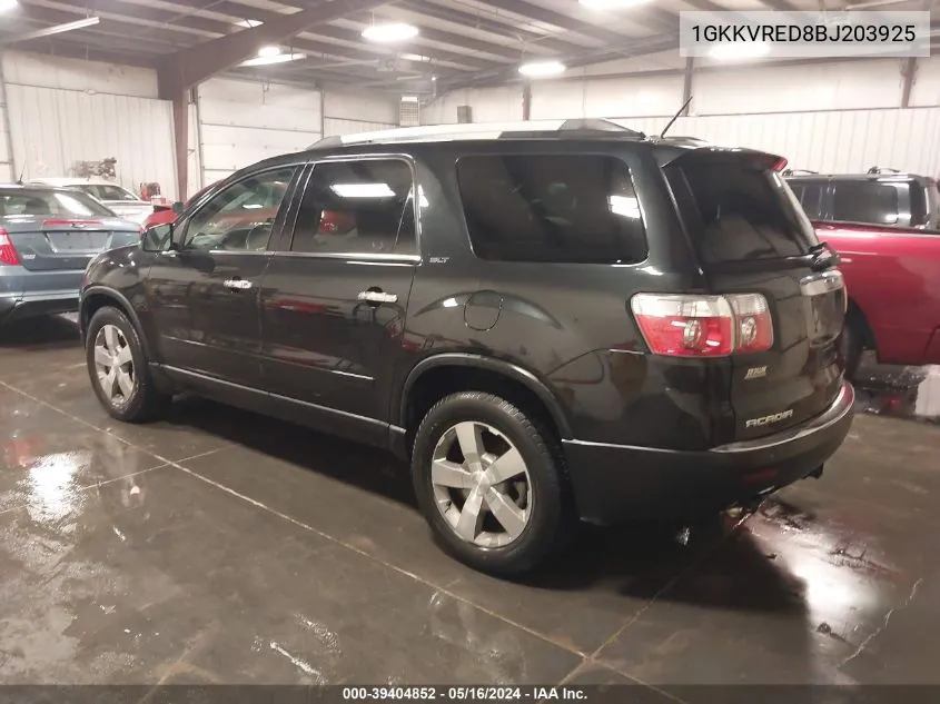 2011 GMC Acadia Slt-1 VIN: 1GKKVRED8BJ203925 Lot: 39404852