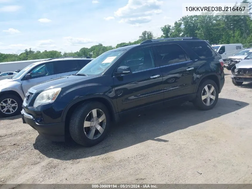 1GKKVRED3BJ216467 2011 GMC Acadia Slt-1