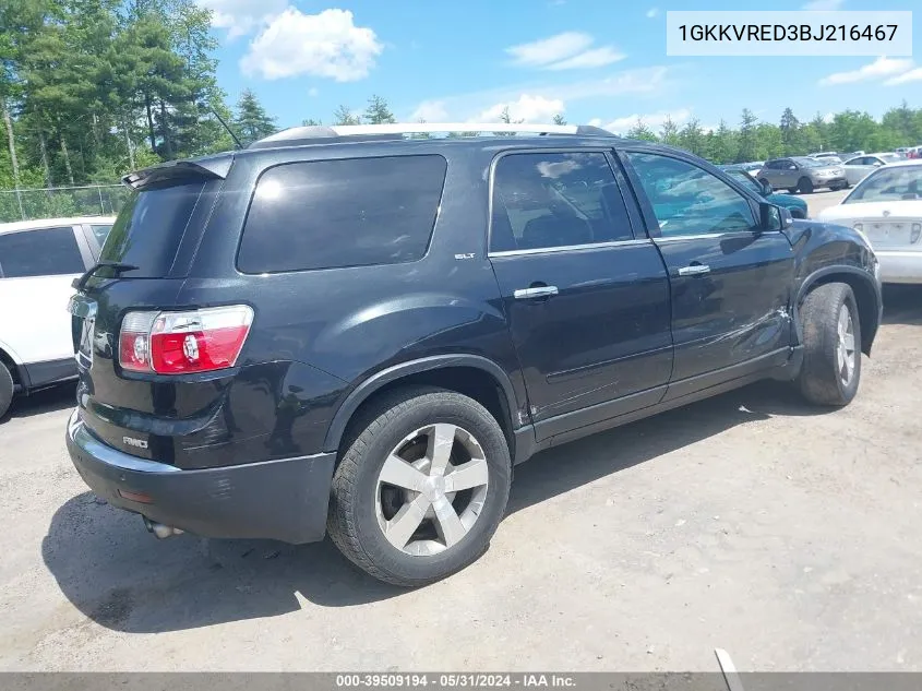 1GKKVRED3BJ216467 2011 GMC Acadia Slt-1