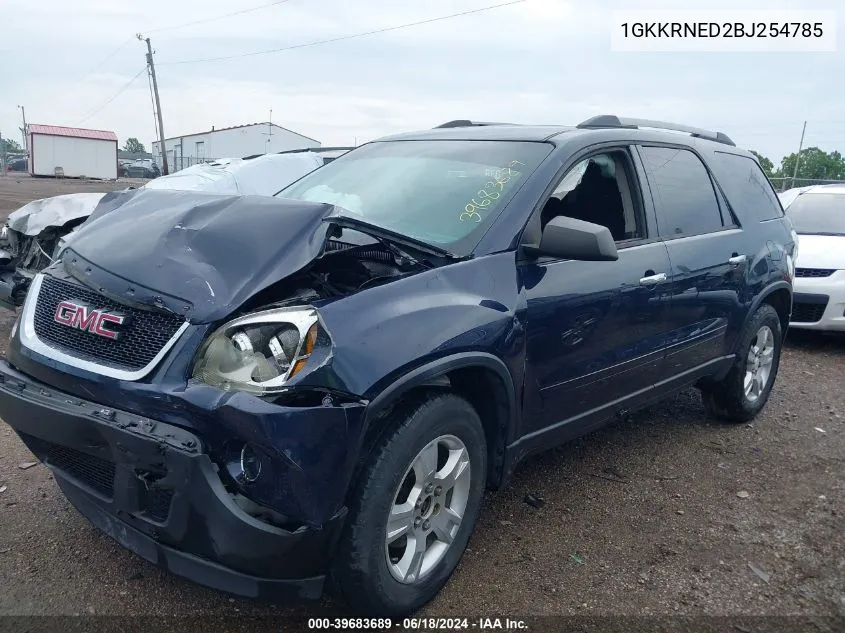 1GKKRNED2BJ254785 2011 GMC Acadia Sl