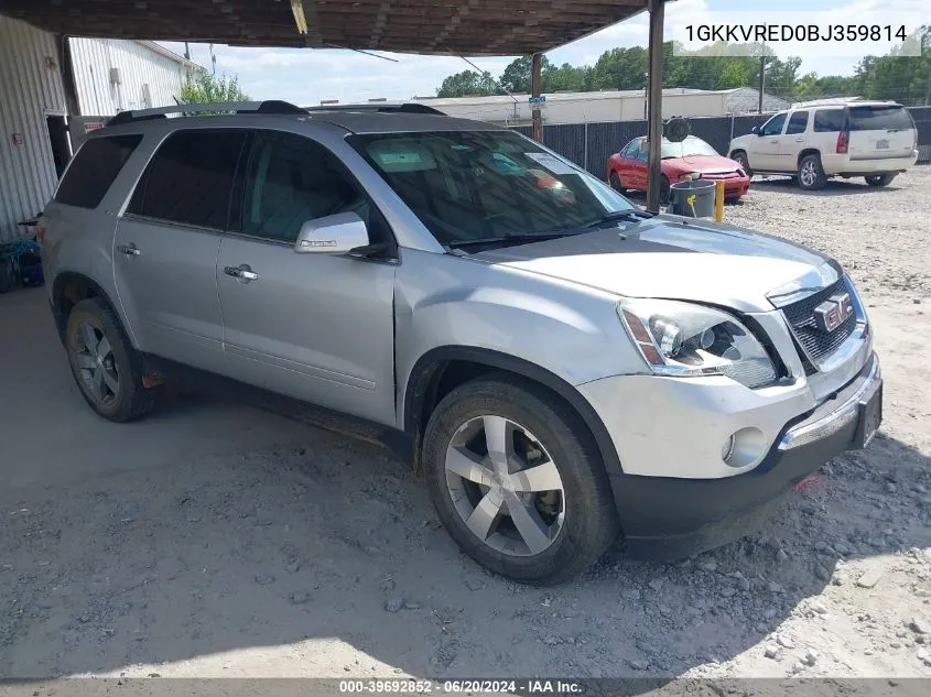 2011 GMC Acadia Slt-1 VIN: 1GKKVRED0BJ359814 Lot: 39692852