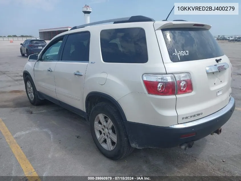 1GKKVRED2BJ400279 2011 GMC Acadia Slt-1