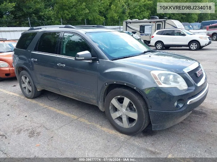 2011 GMC Acadia Slt-1 VIN: 1GKKVRED9BJ234018 Lot: 39877774