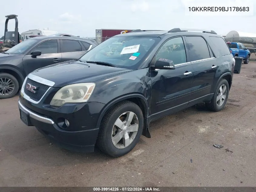 1GKKRRED9BJ178683 2011 GMC Acadia Slt-1