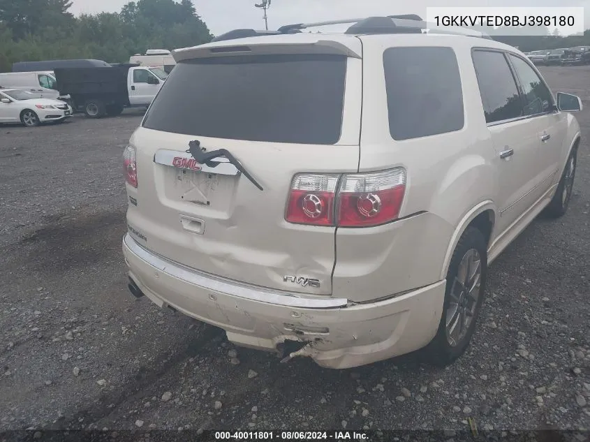 1GKKVTED8BJ398180 2011 GMC Acadia Denali