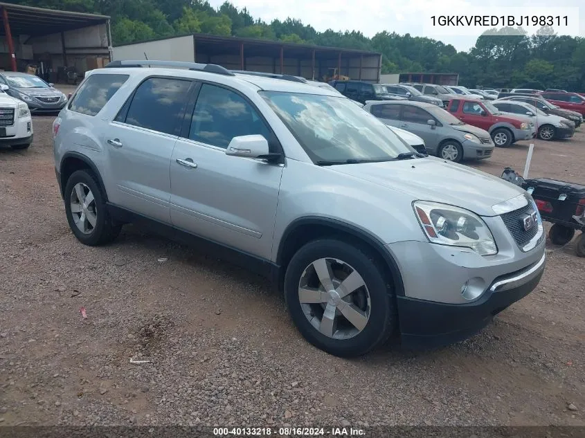 2011 GMC Acadia Slt-1 VIN: 1GKKVRED1BJ198311 Lot: 40133218