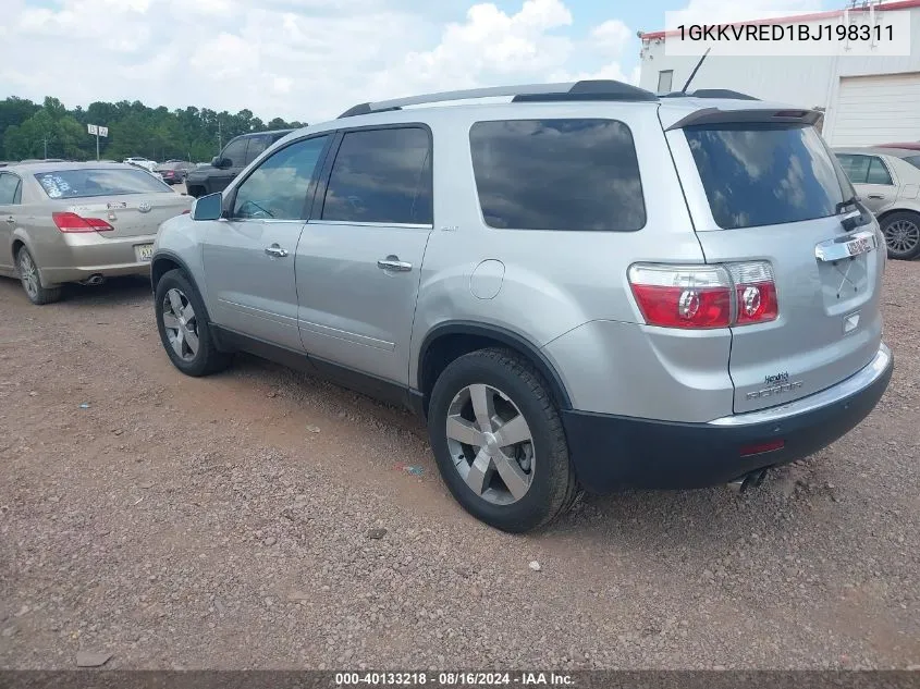 2011 GMC Acadia Slt-1 VIN: 1GKKVRED1BJ198311 Lot: 40133218