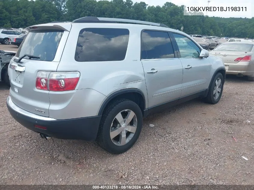 2011 GMC Acadia Slt-1 VIN: 1GKKVRED1BJ198311 Lot: 40133218