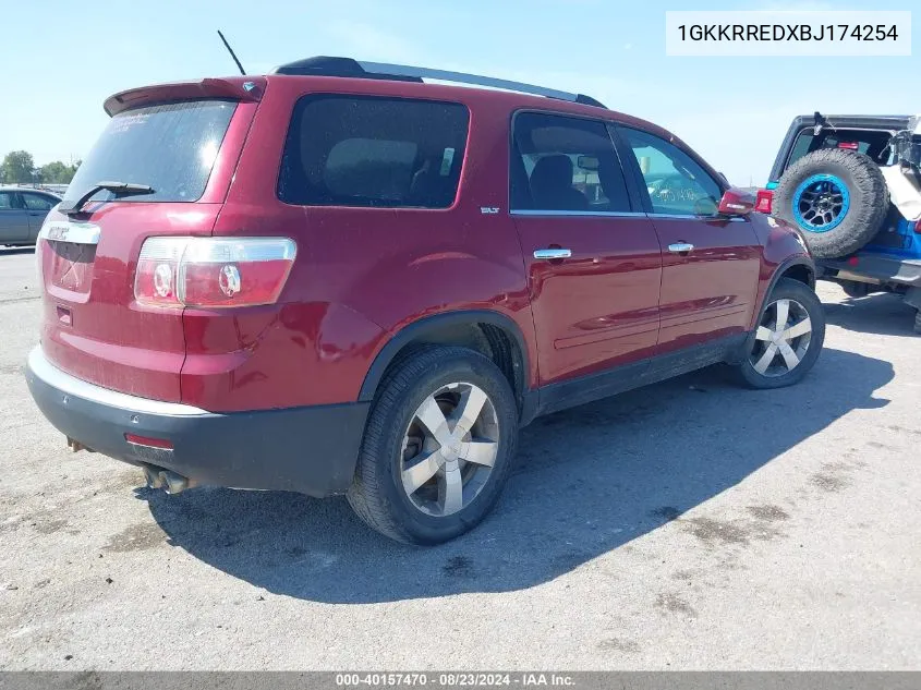 2011 GMC Acadia Slt-1 VIN: 1GKKRREDXBJ174254 Lot: 40157470