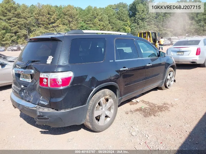 2011 GMC Acadia Slt-1 VIN: 1GKKVRED6BJ207715 Lot: 40183787