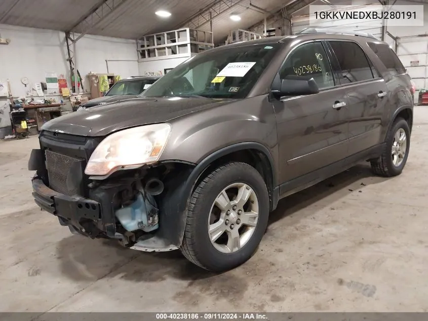 1GKKVNEDXBJ280191 2011 GMC Acadia Sl