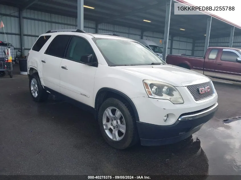 1GKKRPED8BJ255788 2011 GMC Acadia Sle