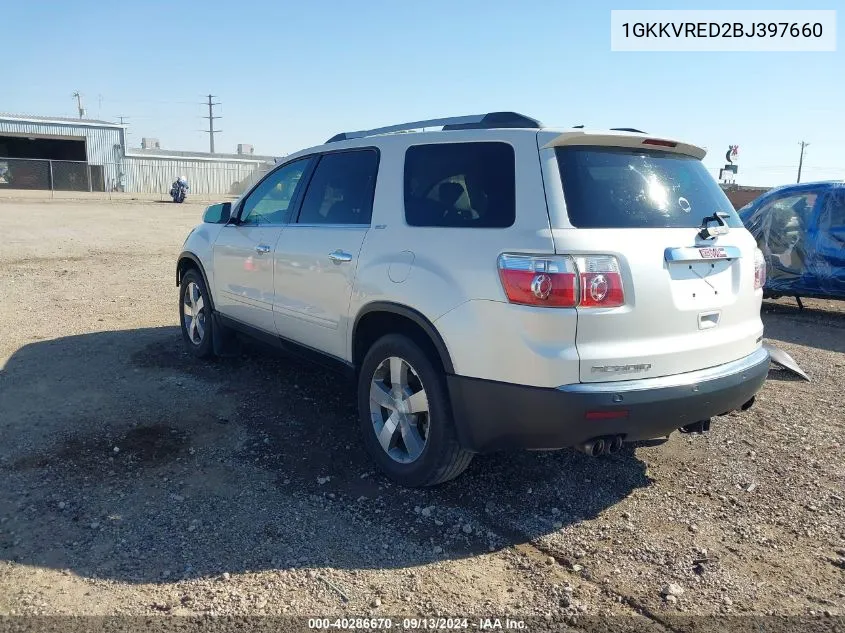 1GKKVRED2BJ397660 2011 GMC Acadia Slt-1