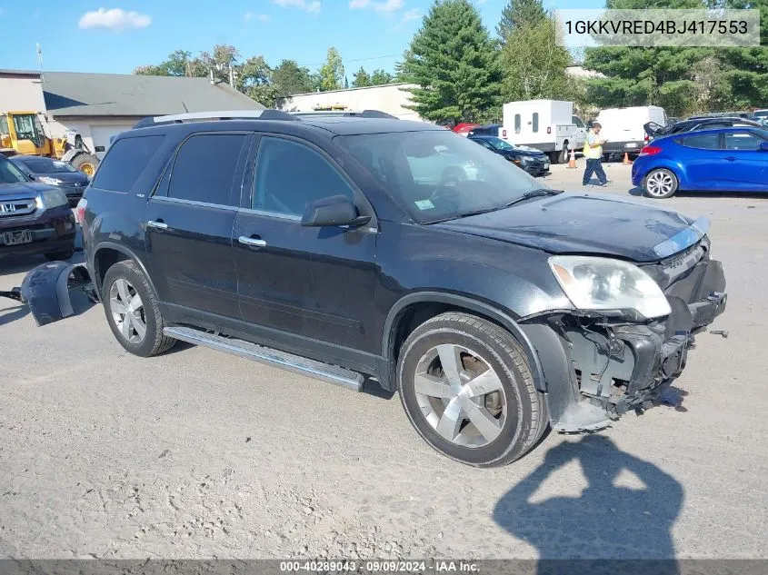 1GKKVRED4BJ417553 2011 GMC Acadia Slt-1