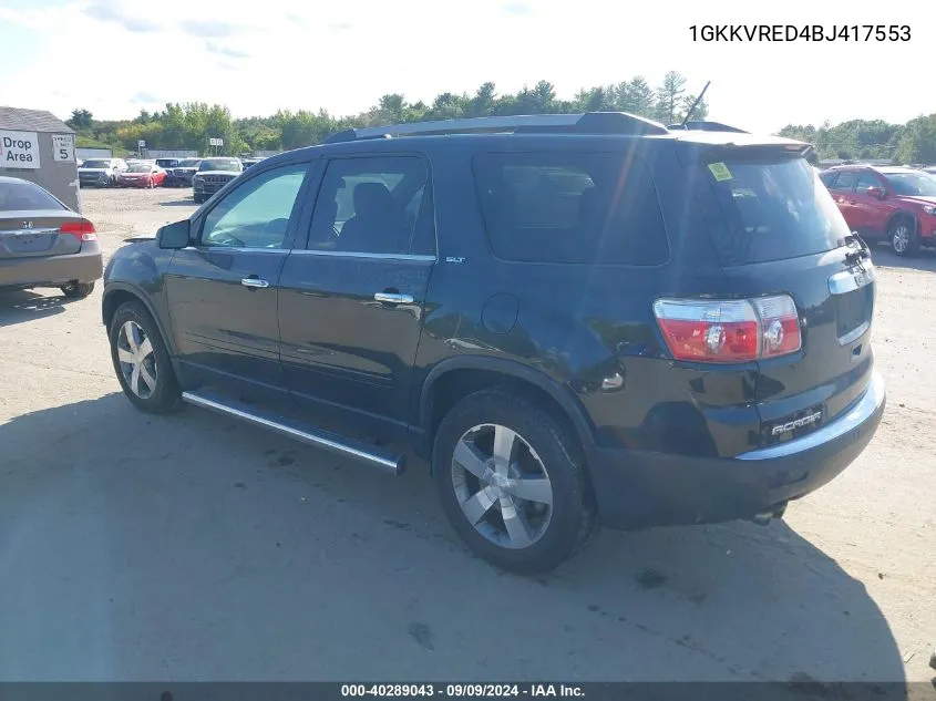 1GKKVRED4BJ417553 2011 GMC Acadia Slt-1